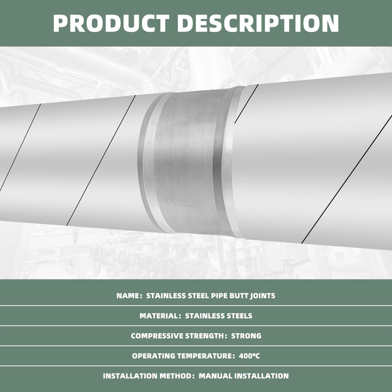 4 Inch Metal Duct Connector, 2Pcs Stainless Steels Ventilation Duct Extension Round Dryer Vent Coupler with 16FT Aluminum Foil Tape and Hose Clamp, Metal Vent Duct Hose Coupling Pipe Connector