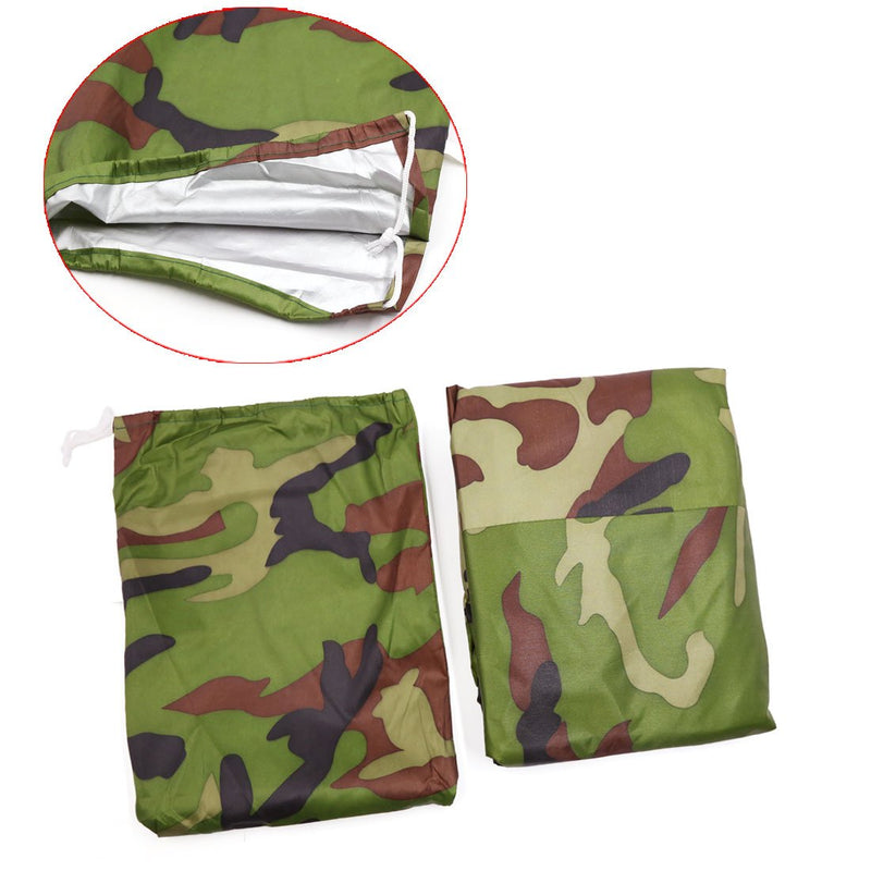 uxcell XL 190T Rain Dust Motorcycle Cover Camouflage Outdoor Waterproof 96inch for Honda