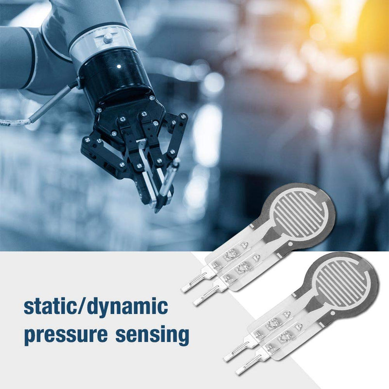 [Australia - AusPower] - Ejoyous Thin Film Pressure Sensor, 2 Pieces, 2-20 kg Resistance, High Precision Resistance Sensor, Intelligent Pressure Sensitive Force Sensor, for Intelligent Switch, Robot, Office Chair 
