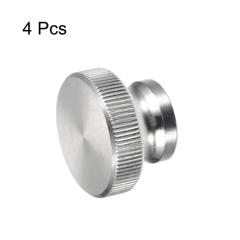 [Australia - AusPower] - uxcell Knurled Thumb Nuts, 4pcs M10 x D30mm x H20mm 304 Stainless Steel Knurled Nut with Collar High Head Blind Hole Knurled Thumb Nuts for 3D Printer Parts M10 x 30mm x 20mm 4 