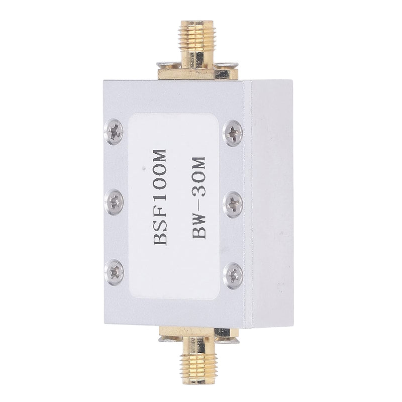 FM Band Stop Filter, 1-3000Mhz Operating Frequency, Stop Band 76-120Mhz Anti-Interference Passive Notch Filter, Broadcast FM Block Filter, To Suppress Specific Frequency Band Signal