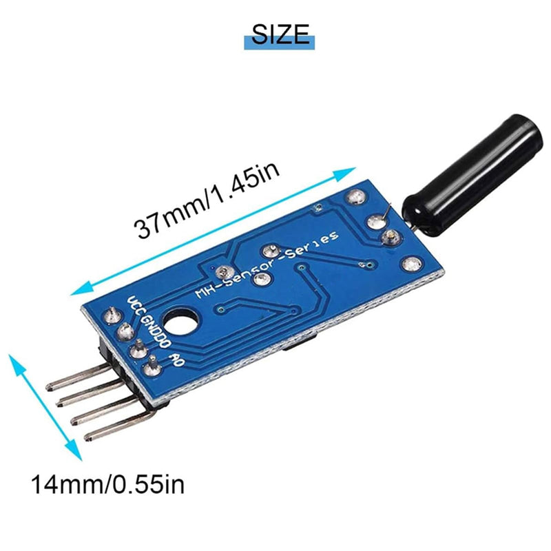 [Australia - AusPower] - 2pcs High Sensitivity Vibration Sensor Module SW-18010P for Alarm System 4PIN 
