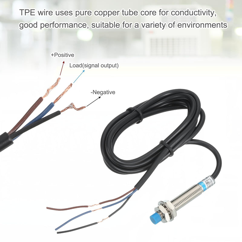 [Australia - AusPower] - MECCANIXITY 5Pcs Inductive Proximity Sensor,NPN NO M8 DC 6-36V 300mA Proximity Switch Detector Approach Sensor 2mm 3 Wire for Industrial Automation LJ8A3-2-Z/BX 5 