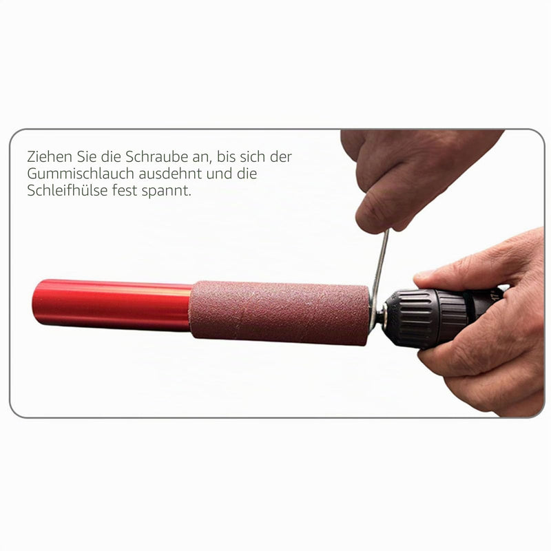 Bewinner Spindle Sander Adapter, 1.5 Inch Sanding Sleeves, 10 Pack, Aluminium Alloy, Wood