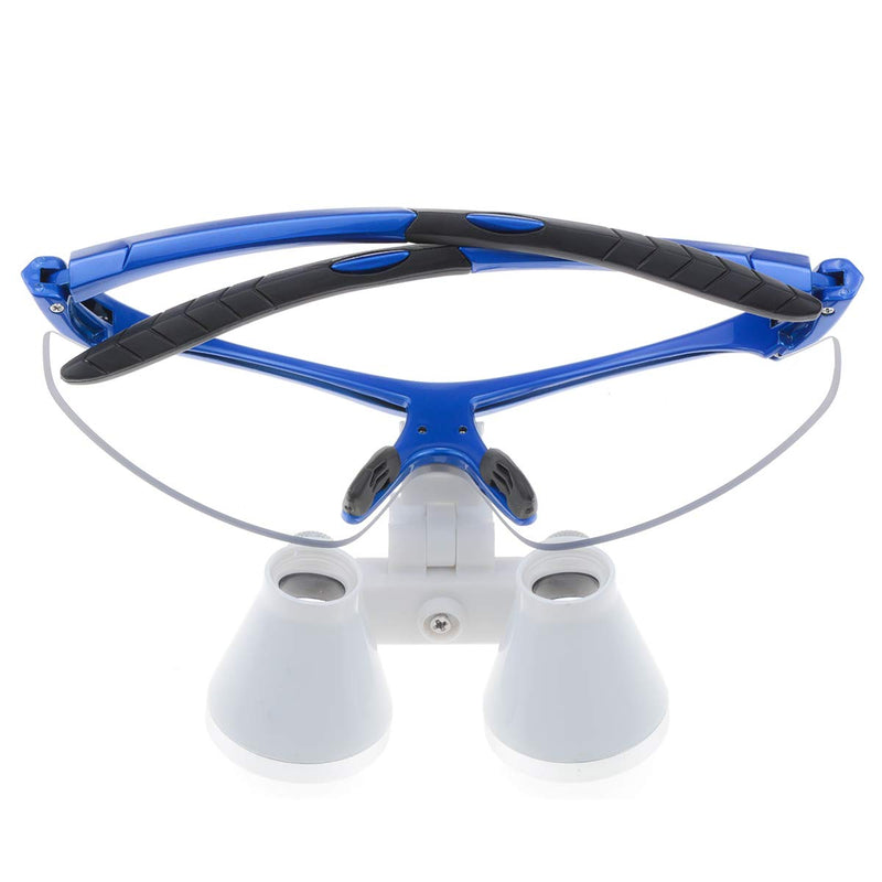 Bestlife 3.5x420mm Dental Medical Binocular Loupes with Head Light Lamp (Blue)