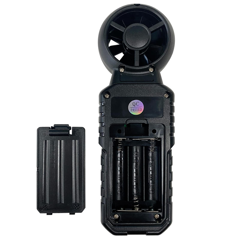 3 in 1 Handheld Anemometer Wind Speed Meter Gauge Speedometer Wind Level Tester Air Flow Meter Temperature Measuring Device Outdoor for Sailing Surfing Flying Shooting
