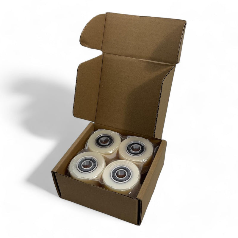 [Australia - AusPower] - Nylon Pulley 4 pcs 1.5-inch Nylon Roller Wheel with Bearings, CNC Guiding Wheel Flat Belt Idler (1.5in Diameter - 1 in Wide - 3/8 in Bearing) 1.5 * 1 