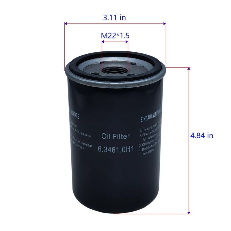[Australia - AusPower] - 6.4334.1 Oil Separator Compatible with SX3/4/6/8 SCX2/3/4/8 Air Compressor Compression Equipment Accessories 6.4334.1/G1 