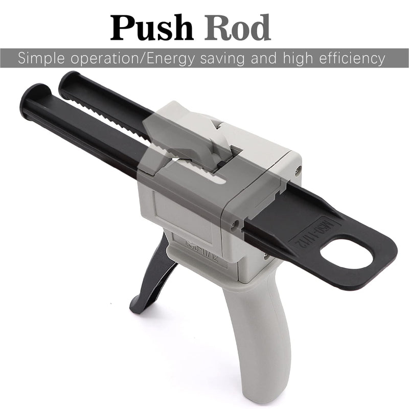[Australia - AusPower] - 50ml Dispenser Gun Kit, Epoxy Glue Gun, Impression Mixing Dispensing Gun, 1: 1/1: 2 AB Ratio 