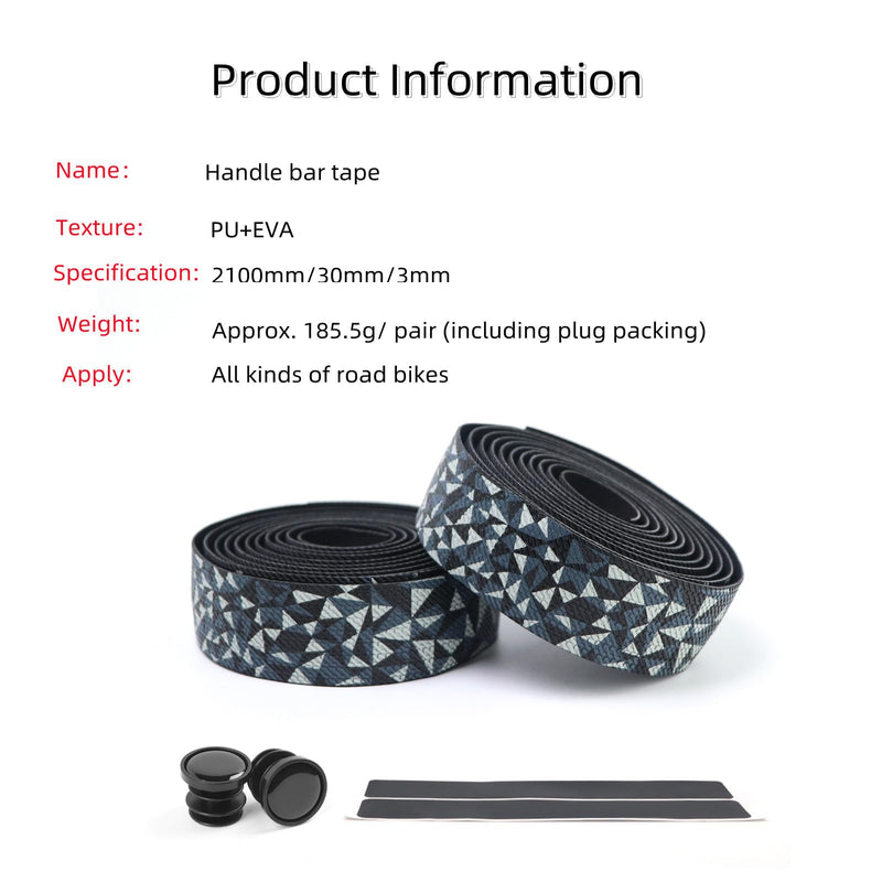 Bike Handlebar Tapes, Red, 2-Roll | Road Mountain Bicycle, Soft PU+EVA, Anti-Slip, Shock-Proof, Cushioned Comfort