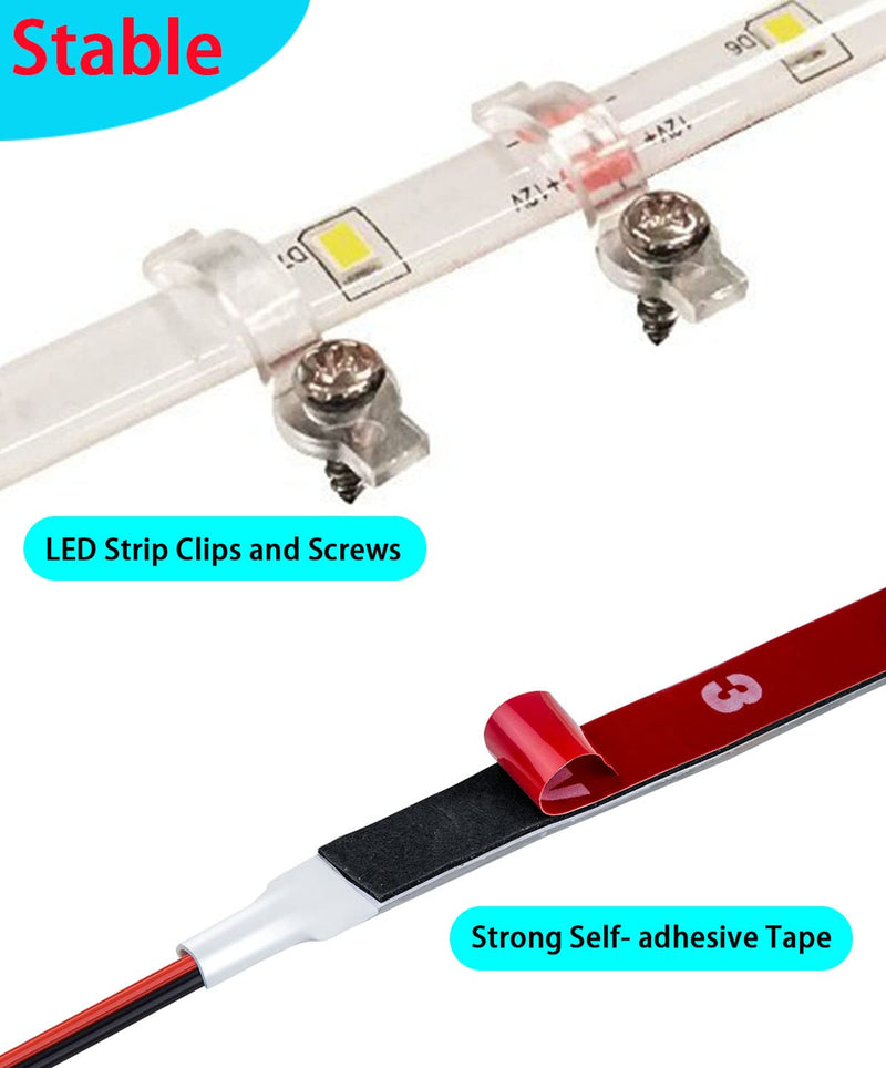 Seaponer Pontoon Boat Light, Marine Led Light Strip for Duck Jon Bass Boat Sailboat Kayak Flex Lighting for Boat Deck Light Accent Light Courtesy Interior Lights Fishing Night, Red, 12v 5m (16.4ft)