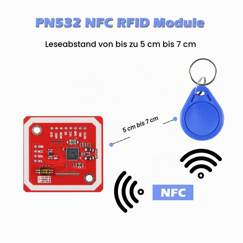 PN532 NFC NXP RFID Module V3 Kit, I2C Connectivity for Arduino, Raspberry Pi, Android Phone