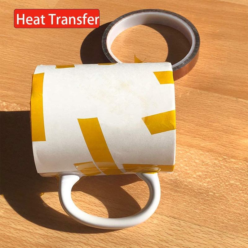 APT, 1 mil Thick Polyimide Adhesive Tape, HighTemperature and Heat Tape, for Masking, Soldering, Electrical, 3D Printer Application. (3" x 36 yds) 3" x 36 yds