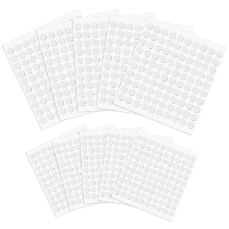 10 Sheet Foam Dots Double-Sided 1000 Pcs Round Adhesive 3D Craft Foam Tape for Scrapbooking Mini Foam Stickers for Art Crafts DIY Handmade Card Making (0.3 inch & 0.4 inch) 0.3 inch & 0.4 inch