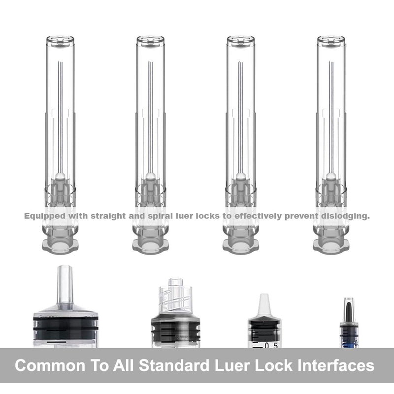 [Australia - AusPower] - 27Ga 1 Inch Luer Lock Industrial Dispensing Accessories, Individually Wrapped, Pack of 100, Lab Tools, Suitable for Refilling Liquid, Inks 27G 1 Inch (25mm) 