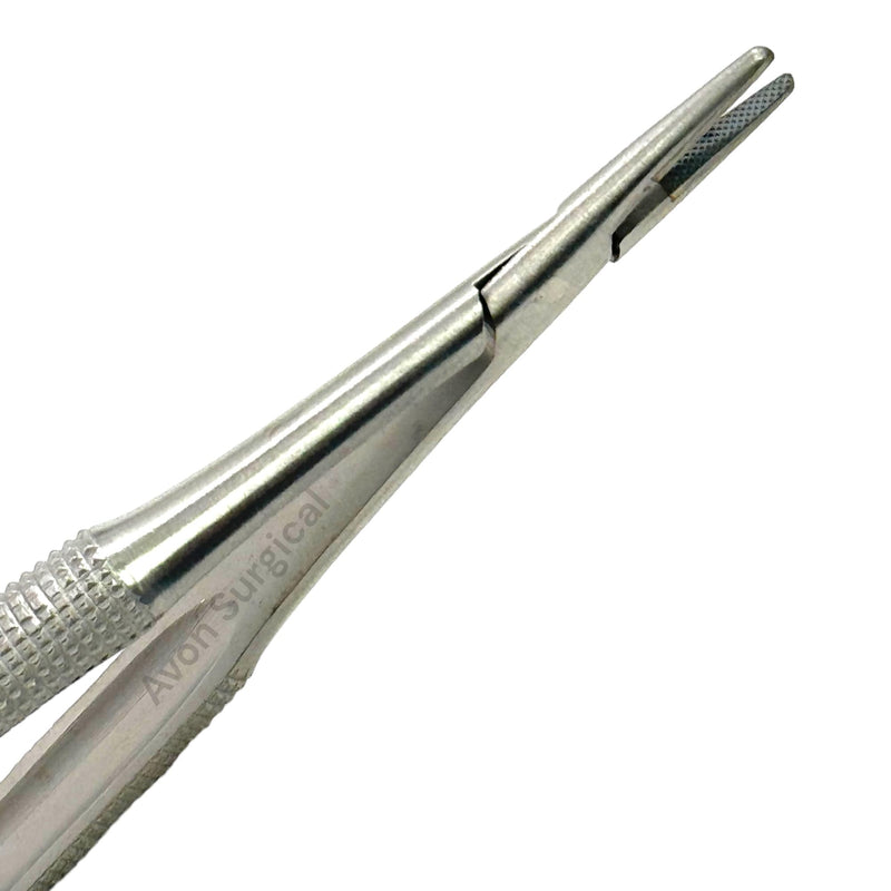 [Australia - AusPower] - Castro Viejo Micro Needle Holder Needle Drive Straight 15cm 6 inches withTungsten Carbide Inserts Tip with Lock Premium German 