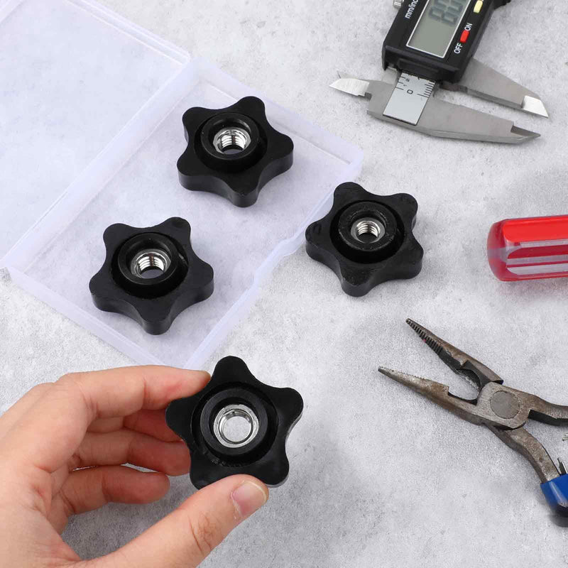 [Australia - AusPower] - 4 Pcs Threaded Knobs 5/16-18 Knob Star Knobs Female Thread Knobs Clamping Nuts Knobs Thumb Screw Threaded Knobs for T Track Bolts Jigs Knobs 