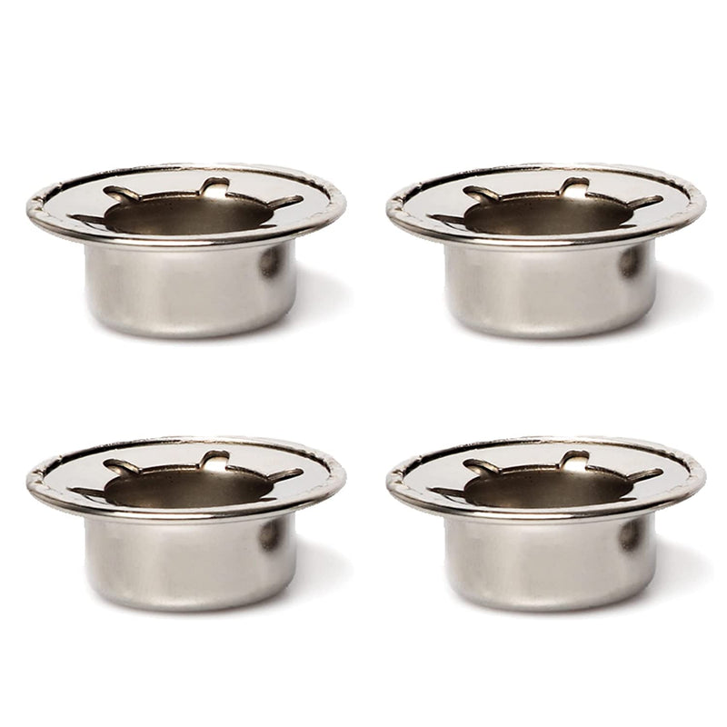 [Australia - AusPower] - (4-Pack) Spring Steel Push On Pushnut Caps with Mechanical Zinc Plating-Permanent Washer Caps Fits 1/2” Axles for Hand Trucks, Rolling Bins, and Lawn Wagons-Perfect Alternative for Cotter Pins 1/2“ 