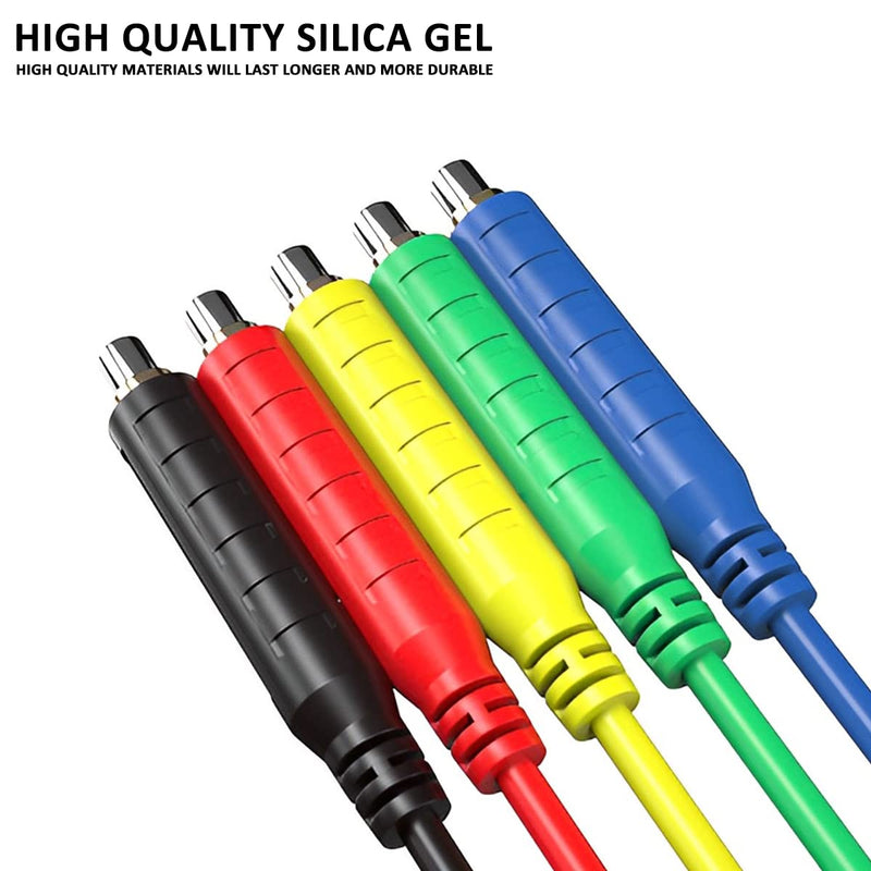 [Australia - AusPower] - 6Pcs Magnetic Test Leads Silicone Soft Flexible Jumper Test Wires 30V AC/5A 20AWG Professional Low Voltage Magnetic Jumper Wires HVAC Sensors Switches Test Lead for Testing 6Pcs Test Leads 