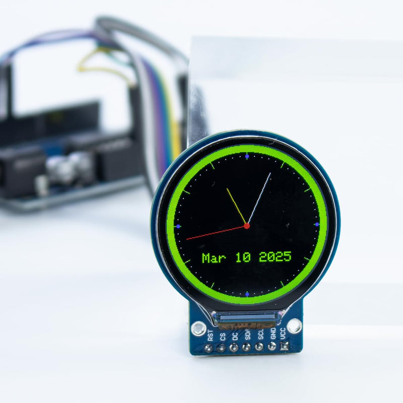 [Australia - AusPower] - 3PCS 1.28 Inch TFT LCD Round Display Screen Module RGB 240 * 240 GC9A01 Driver 4 Wire SPI for Arduino 