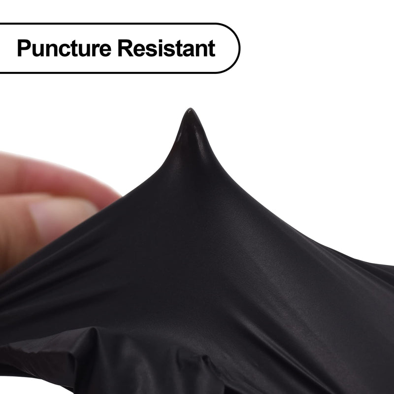 [Australia - AusPower] - Disposable Nitrile Exam Gloves, 3-mil, Black Nitrile Gloves Disposable Latex Free for Medical, Cooking & Esthetician, Food-Safe Rubber Gloves, Powder Free, Non-Sterile, 100-ct Box (Medium) Medium 