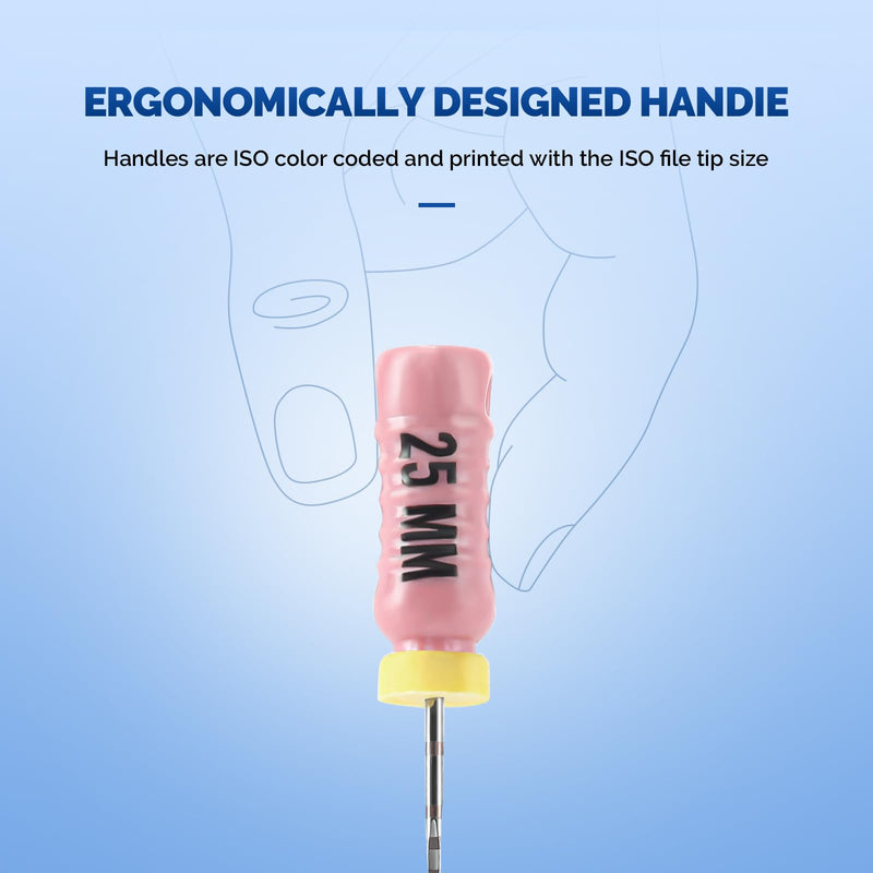 [Australia - AusPower] - JMU 10 Box Endodontic Root Canal C+ Files #06, Stainless Steel Hand Use Files, 25mm, 6pcs/Box #06 (25mm) 