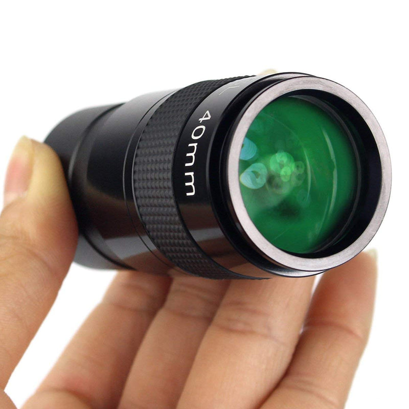 [Australia - AusPower] - SVBONY Telescope Eyepiece 40mm 1.25 inches Plossl Telescope Lens Fully Multi Green Coated Metal 40 Degree Apparent Field 4 Element Telescope Accessory for Astronomy Telescope 