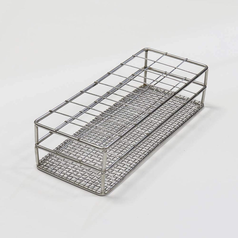 ULAB Stainless Steel Test Tube Rack, Wire Constructed, 24 Places, Suitable for Tubes of Dia.≤25mm, UTR1010 24 Holes, Stainless Steel