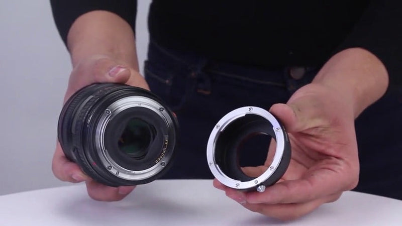 Fotodiox Lens Adapter - Compatible with Canon EF & EF-S Lenses to fit Micro Four Thirds (MFT, M4/3) Mount Mirrorless Cameras