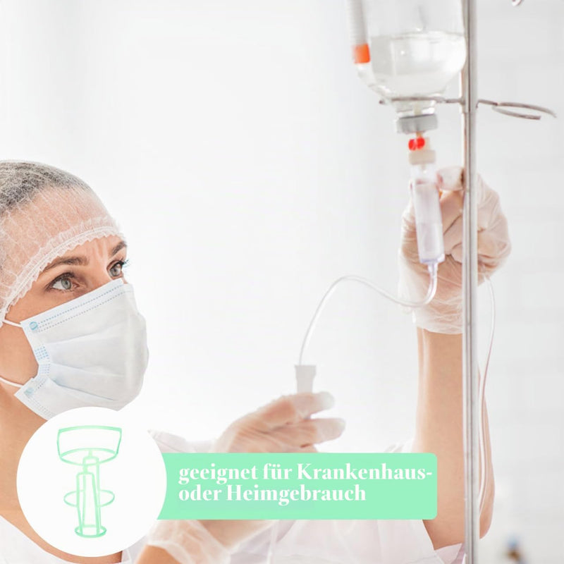 Healvian Infusion Bottle Net Cover Reusable Plastic Net for Saline Solution Hanging Salt Bottle Cover for Hospital Clinic and Home 5.51 x 3.94 x 3.15 Inches