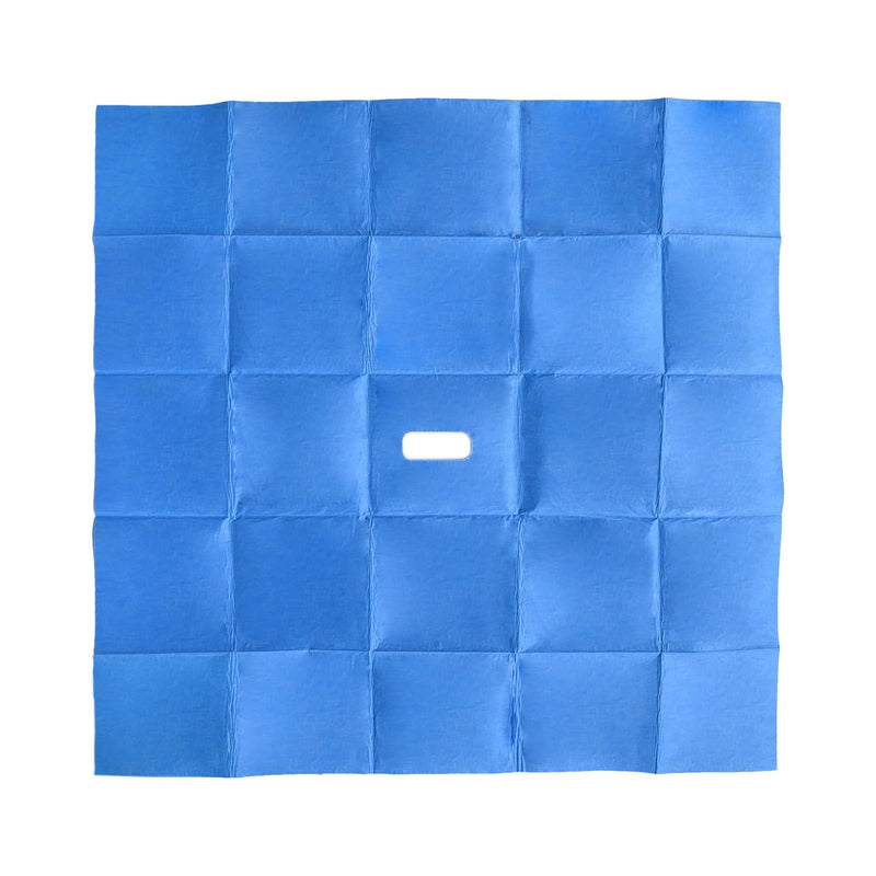 [Australia - AusPower] - Fenestrated Drape Surgical Drape | Sterile Disposable Vet Adhesive Fenestrated Surgical Drape 24"x24" Fenestration Size: 2.4"x1.0" (1) 1 
