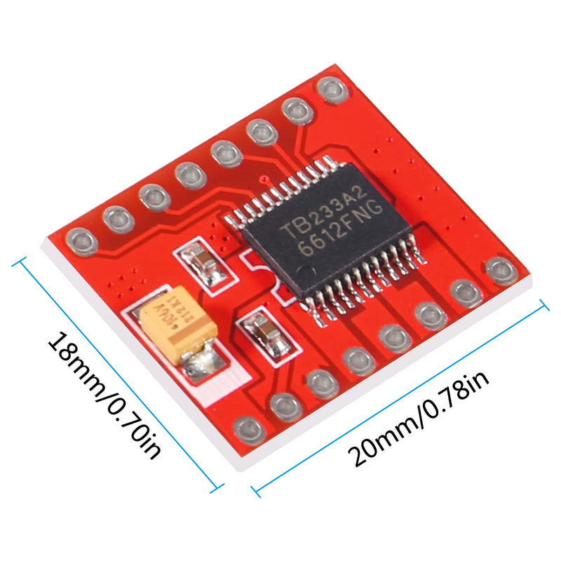 [Australia - AusPower] - DIANN 3pcs TB6612FNG Dual DC Stepper Motor Driver Module 1.2A Peak 3.2A Better Than L298N 