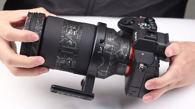 FOTGA Lens Tripod Mount Adapter Ring Lens Collar Ring for Sigma 28-105mm F2.8 DG DN Art L Mount E Mount Arca Swiss Base with 1/4"-20 3/8"-16 Holes for Tripod Ball Head