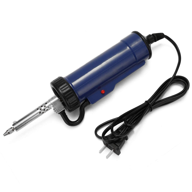 Weytoll Electric Desoldering Pump, Electric Vacuum Desoldering Iron, Suction Liquid Solder, 350 W Desoldering Pump with Heater, Palm, Electric Soldering Tin Sucker Va-cuum Soldering (Blue)