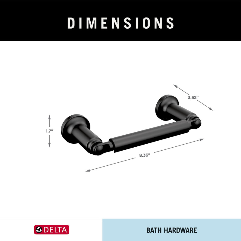 Delta Tissue Holder, Zinc, Matte Black (Pack of 1)