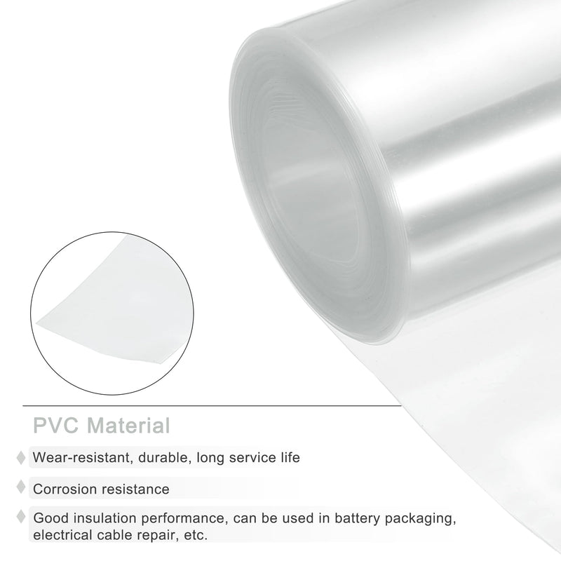 [Australia - AusPower] - MECCANIXITY Battery Wrap PVC Heat Shrink Tubing 31mm Dia 50mm Flat 18 Feet Clear Good Insulation for Battery Pack-5.5m 31mm x 50mm x 5.5m 