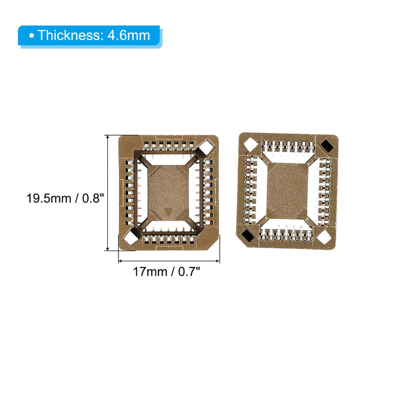 [Australia - AusPower] - PATIKIL PLCC32P IC Socket 32Pin 1.26mm Pitch SMT Surface Mounted Devices for PCB Board Pack of 10 19.5x17x4.6mm 32 Pin 