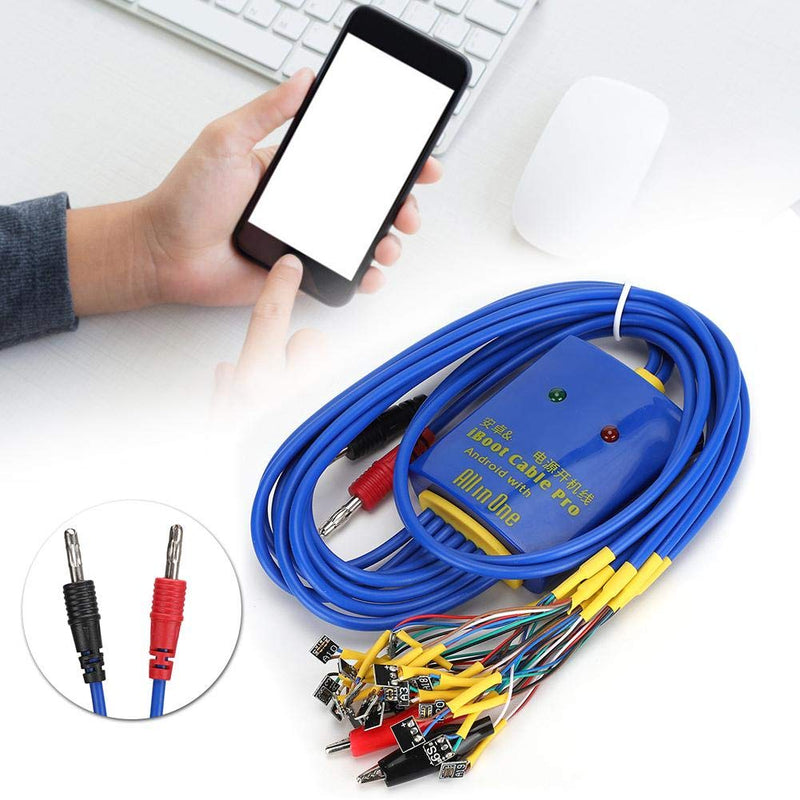 [Australia - AusPower] - Bewinner1 Power Supply Boot Line, Durable Mobile Phone Repair Test Cable with Smart Anti-Burn for Android/Connecting Wire Mode(18+5+1) 
