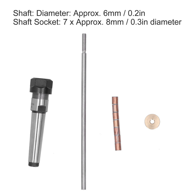 [Australia - AusPower] - Woodturning Pen Mandrel Taper Handle Collet Chuck Lathe Machine Revolving Centre Wood Turning Pen Barrel 