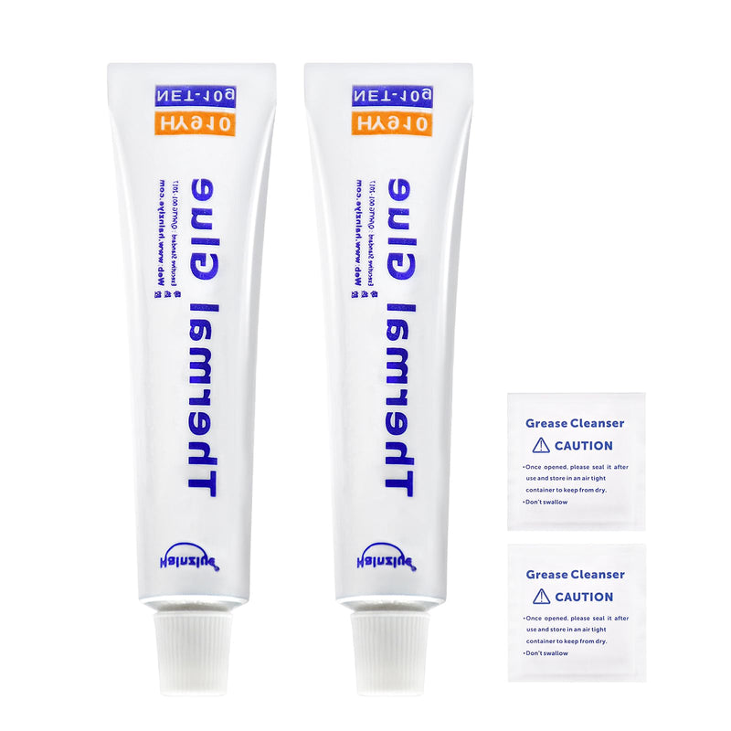 [Australia - AusPower] - 2 Pack 10g (20g in Total) HY910 0.975W/m-k Thermal Conductive Glue, High-Performance Thermal Plaster, Silicone Viscous Adhesive Cooling Compound, Heatsink Glue for LED GPU MOSFET 3D Printer IC Chipset 