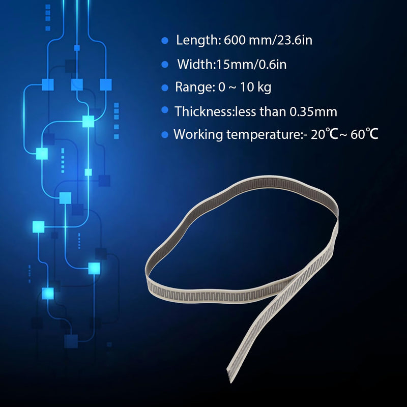 [Australia - AusPower] - Tissting Pressure Sensor, High Precision Thin Film Force Sensor SF15-600 with Resistance for Smart Homes, Medical Electronics and Portable Devices 