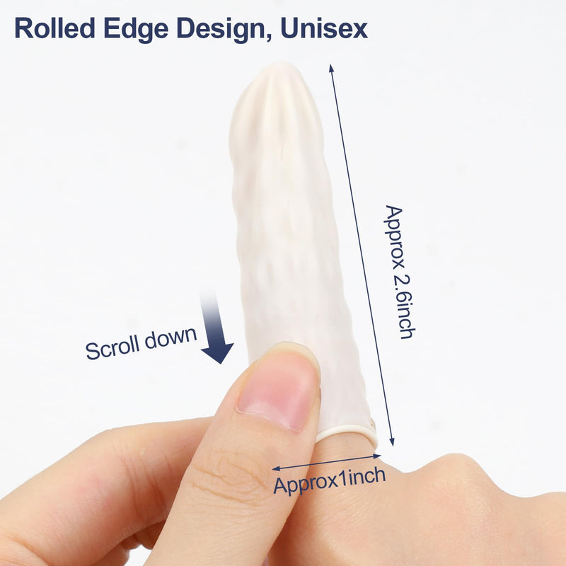 [Australia - AusPower] - Finger Cots Finger Gloves Disposable(Approx 480pcs),Medium Finger Protectors,Finger Covers Protection for Finger Tips,Thumb Protector for Electronic Repair, Handmade, Industrial Apply 