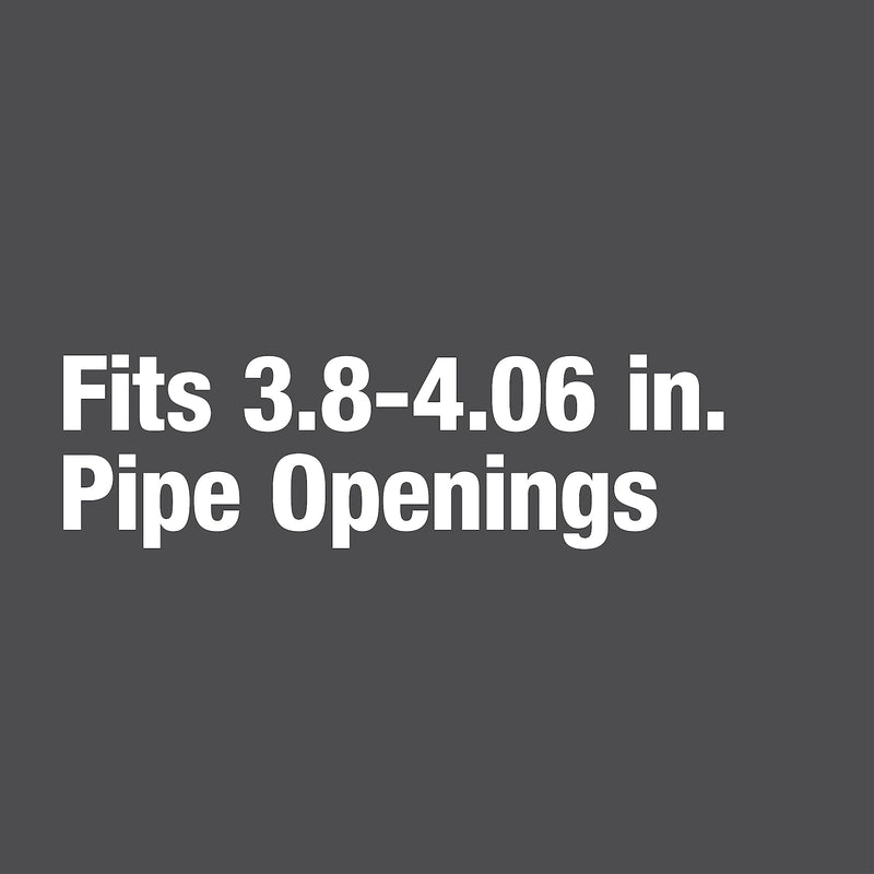 [Australia - AusPower] - Oatey 33403 4-in. End of Pipe Gripper Mechanical Plug with Galvanized Screw and Wing Nut, 4 Inch, Red 1 Count (Pack of 1) 