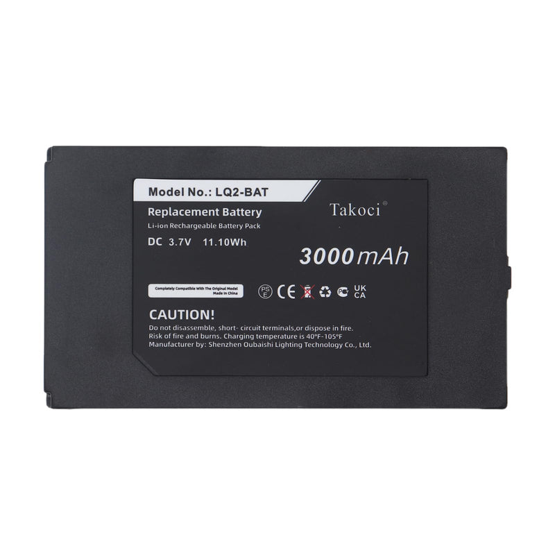 [Australia - AusPower] - LQ2-BAT Replacement Battery Compatible with Go Direct SpectroVis Plus LabQuest 2 LabQuest Stream Plus Spectrophotometer Equipment Battery 3.7V/3000mA 