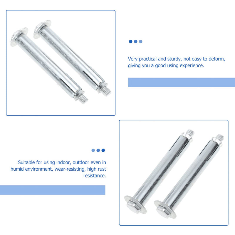 [Australia - AusPower] - VILLCASE Speeds Bumps Screws, Ground Screws Stainless Steel Bolts Expansion Screw Bolts Fastener Bolt Spikes Anchors for Asphalt Speeds Bumps Expansion Screws Feet 10pcs 