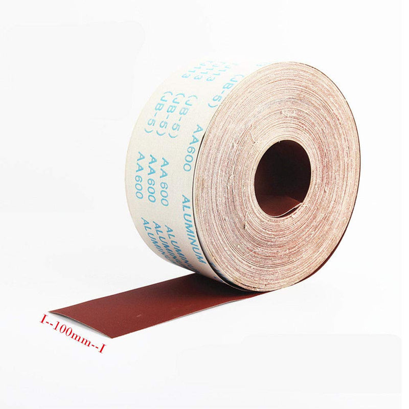 [Australia - AusPower] - BE-TOOL Emery Cloth 1M 120 Grit Sandpaper Roll Flexible Sandpaper Sanding Polishing Tools Widely Used for Contoured Surfaces and Curved Surfaces 120 Grits 
