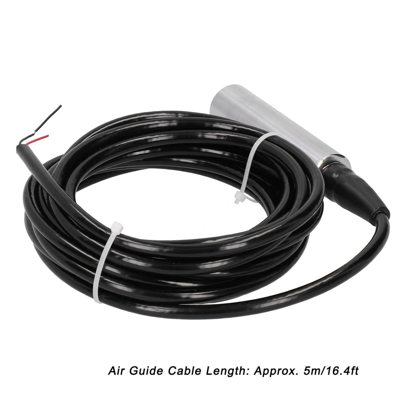 [Australia - AusPower] - YB‑2J‑F Liquid Level Transmitter 5m Cable Water Level Sensor Detector 12‑32VDC 4‑20mA 304 Stainless Steel Liquid Level Sensor (0‑) 