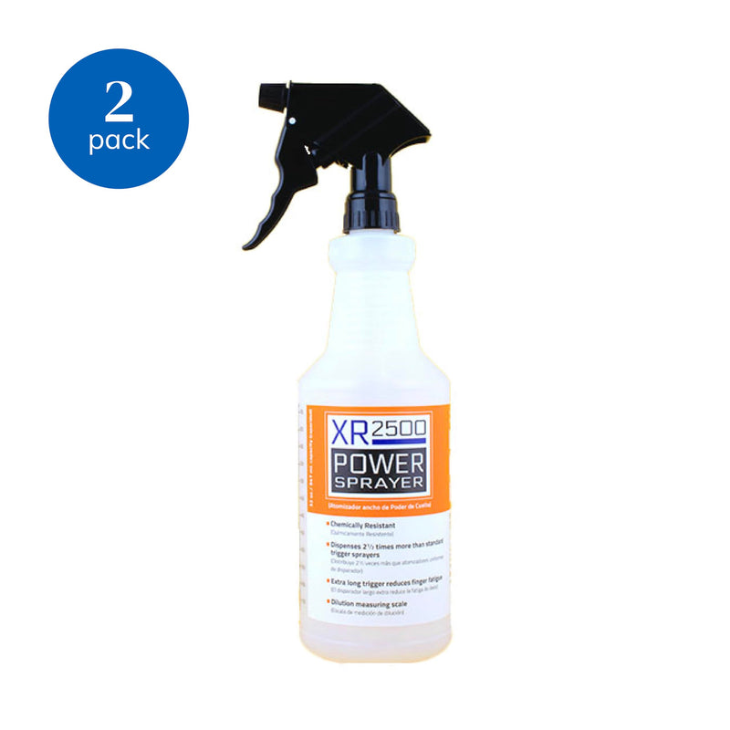 [Australia - AusPower] - Power Spray Bottles with High Output and Dilution Scale, Fully Adjustable and Chemically Resistant, 32oz, 2-Pack 32 oz (2 Pack) 