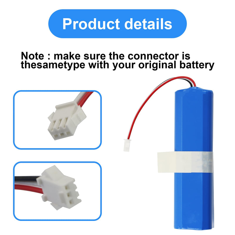 [Australia - AusPower] - MULS 5600mAh Replacement Battery for Laresar L6 Pro, Ultenic T10 Pro T10 Elite, Viomi S9, HONITURE Q6 Pro Q6 Se, Lydsto R1, Philips FC8972, Haier TAB-T530S, Zoozee Z50 Robot Vacuum Cleaner 14.4V 