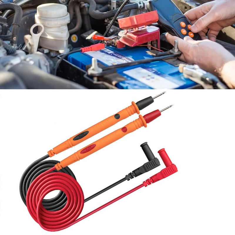 [Australia - AusPower] - Multimeter, Precision Sharp Lead 1000V 20A Digital Multi Meter Clamp Tester Probe Test Probes Leads, Test Extension, Multimeter Accessories (Red&Black Kit 10A-4) 